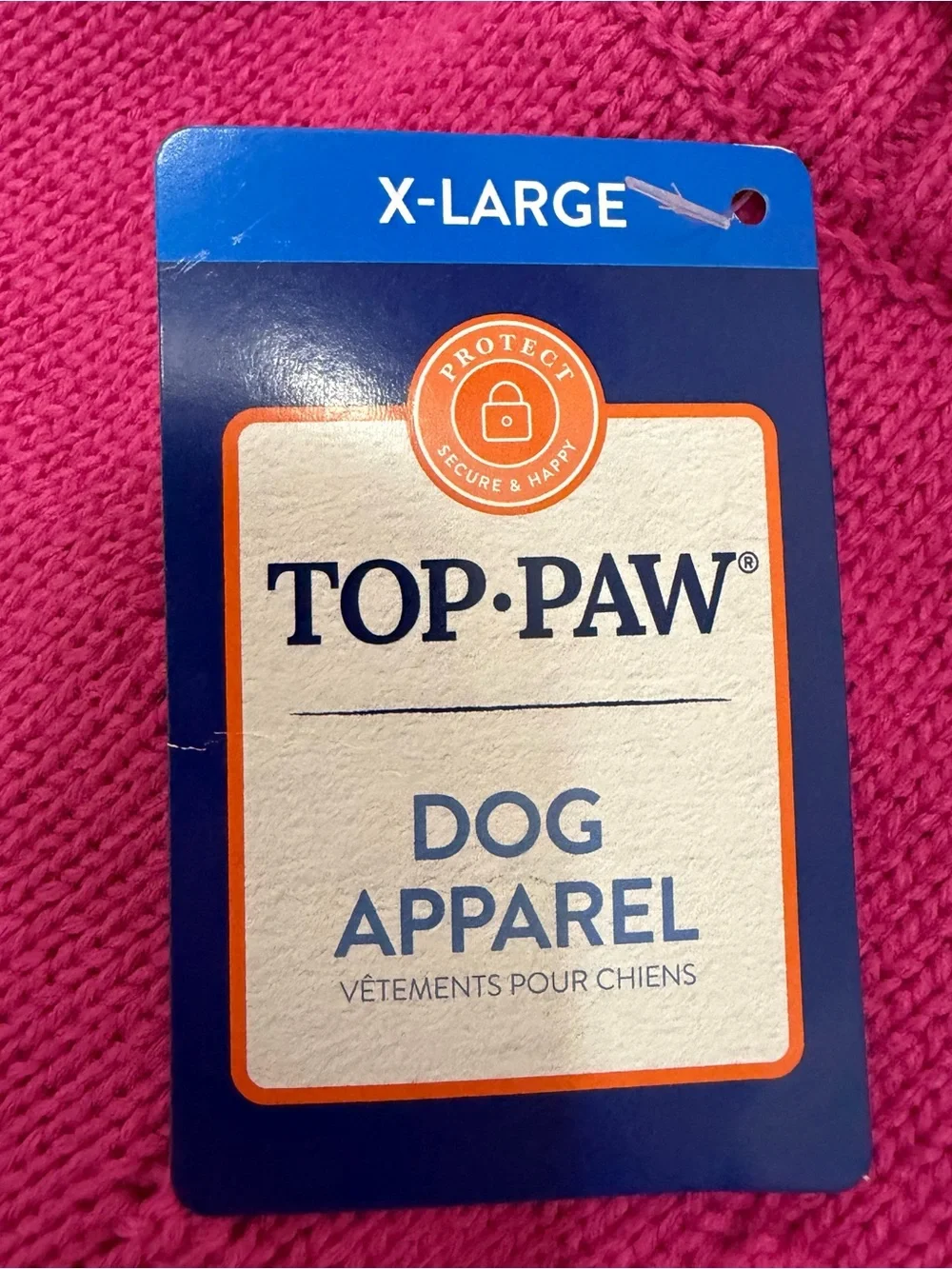 Top Paw Pink Textured Dog Sweater - X-Large